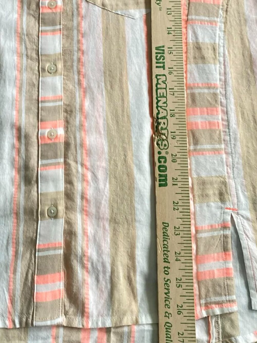 Vineyard Vines Weekend Button Down Blouse Women's 10 NWT 3/4 Sleeves Coastal $98 - Picture 9 of 9